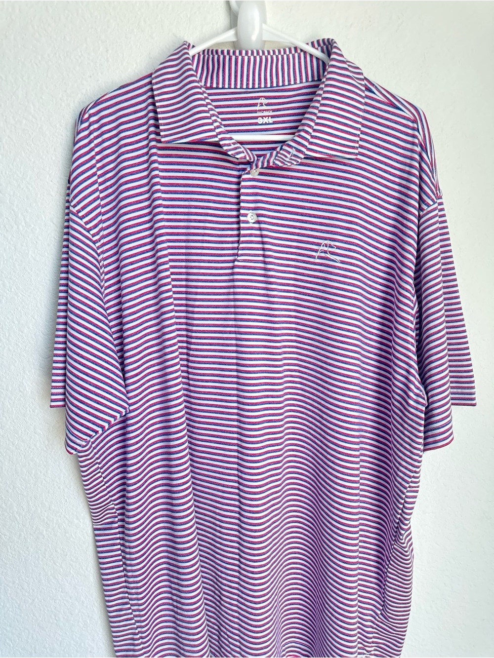 Set of 2 Rhoback Men’s Short Sleeve Performance Polo The Jawn Striped 3XL Golf - Picture 11 of 17